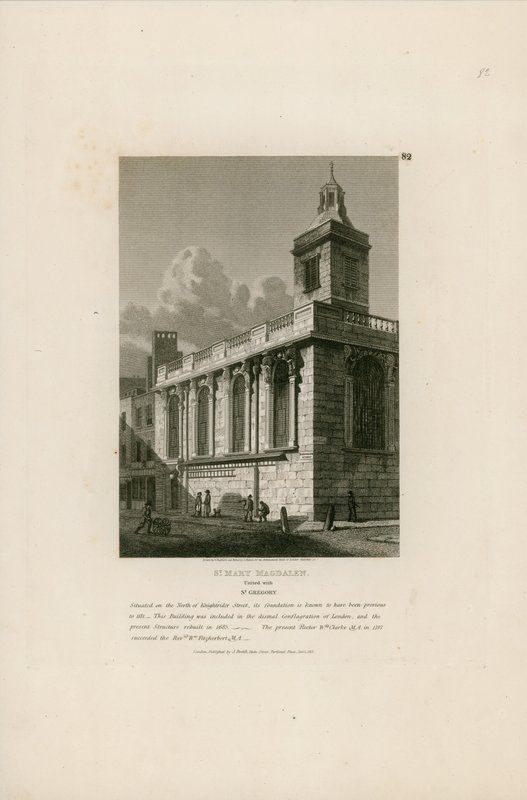 St Mary Magdalen, zjednoczona ze St Gregory, Knightrider Street, Londyn autorstwa English School