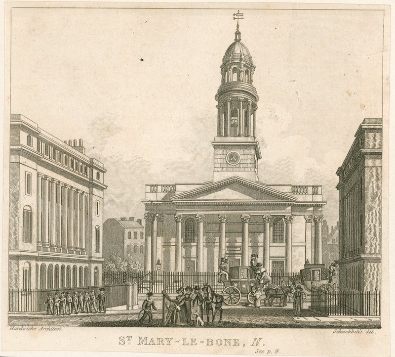 Kościół St Marylebone, Londyn autorstwa English School