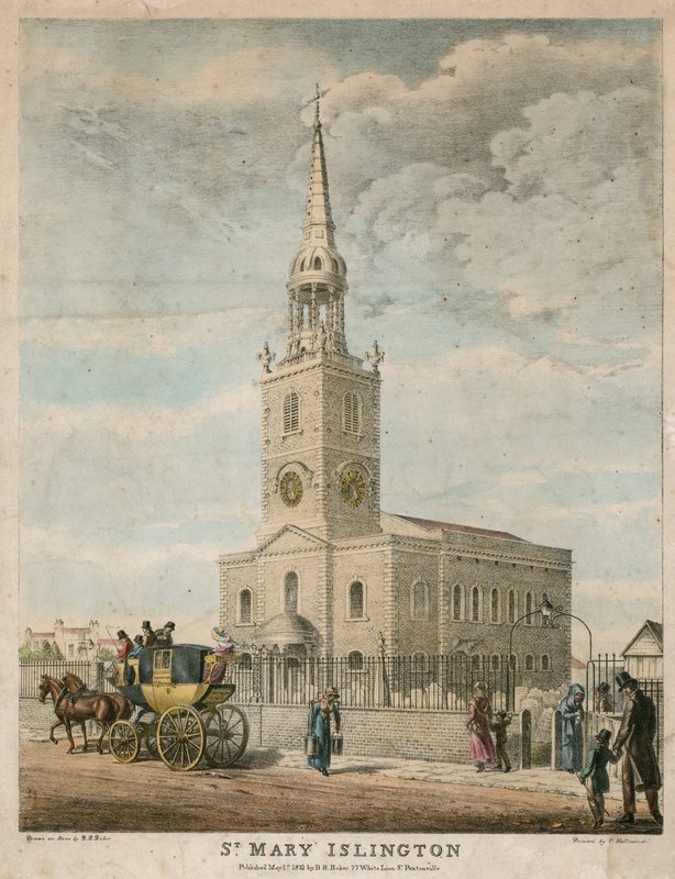 St Marys (nowy kościół), Islington autorstwa English School