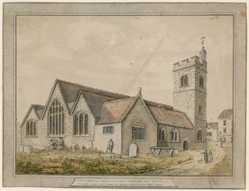 St Marys (stary kościół), Islington autorstwa English School