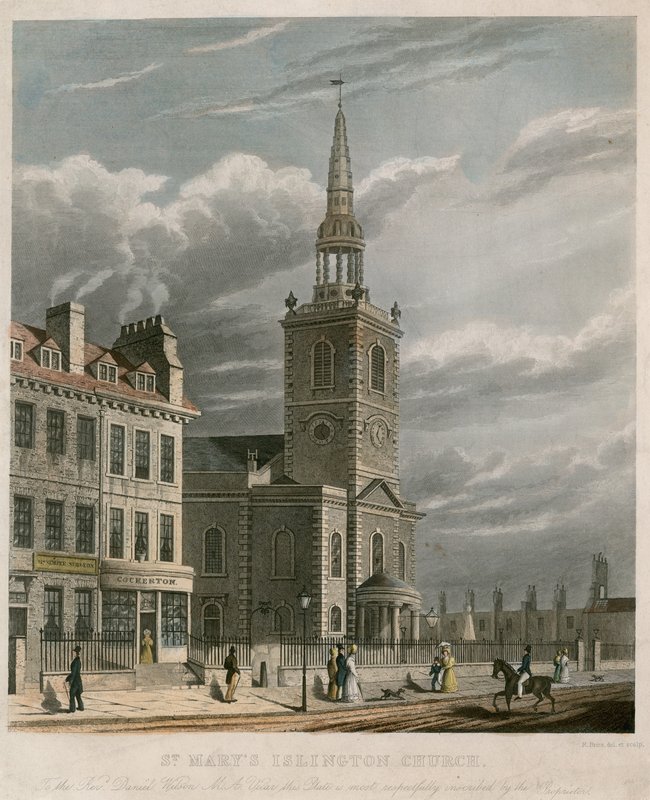St Marys Church, Islington (nowy kościół) autorstwa English School