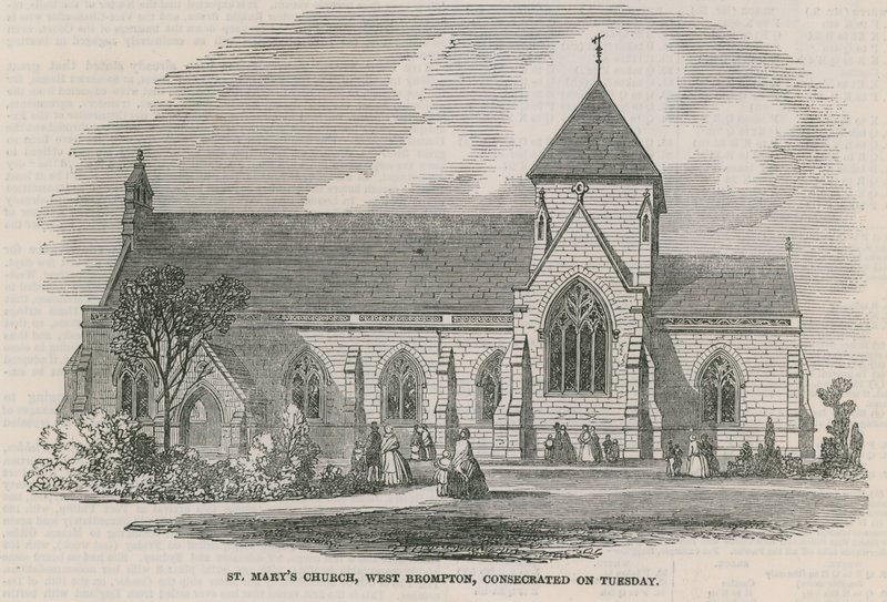Kościół St Marys, West Brompton, Londyn autorstwa English School