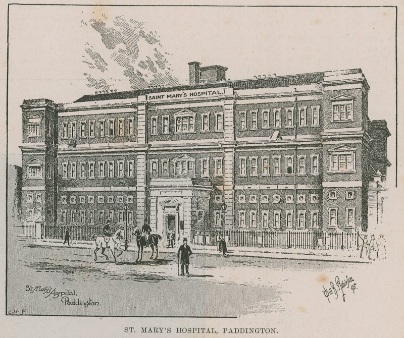 Szpital St Marys, Paddington, Londyn autorstwa English School