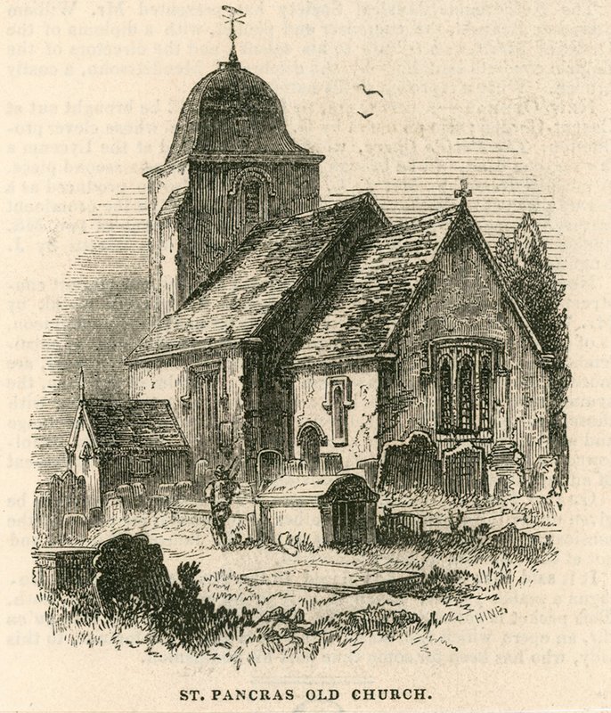 Stary kościół St Pancras, Londyn autorstwa English School