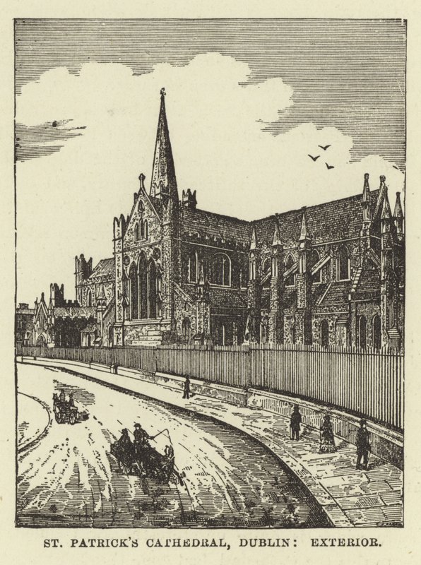 Katedra św. Patryka, Dublin, Zewnątrz autorstwa English School