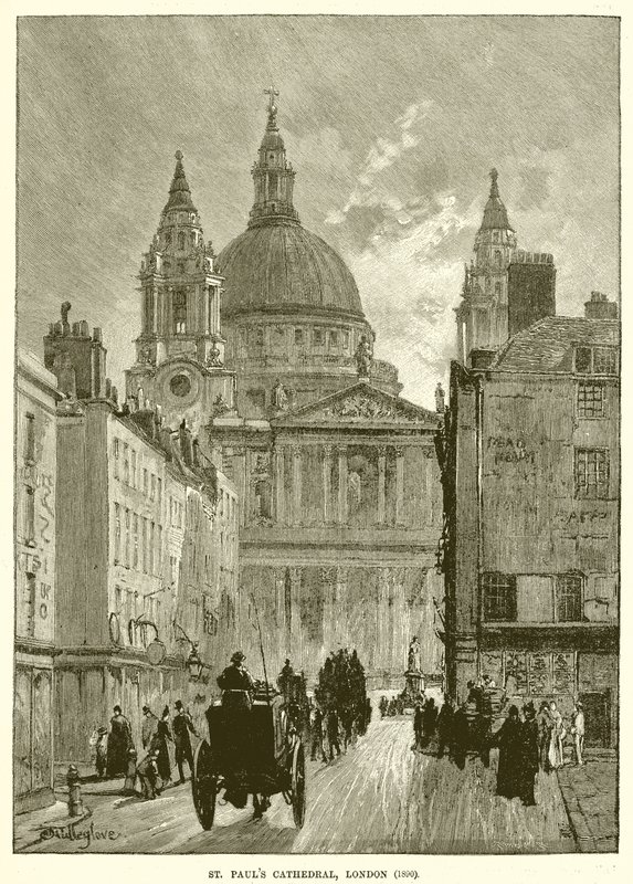 Katedra św. Pawła w Londynie (1890) autorstwa English School
