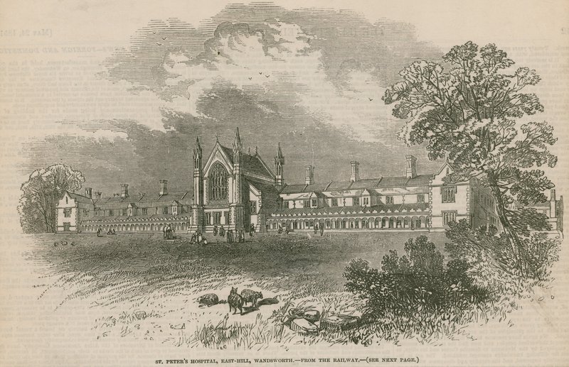 Szpital St Peters na East Hill autorstwa English School