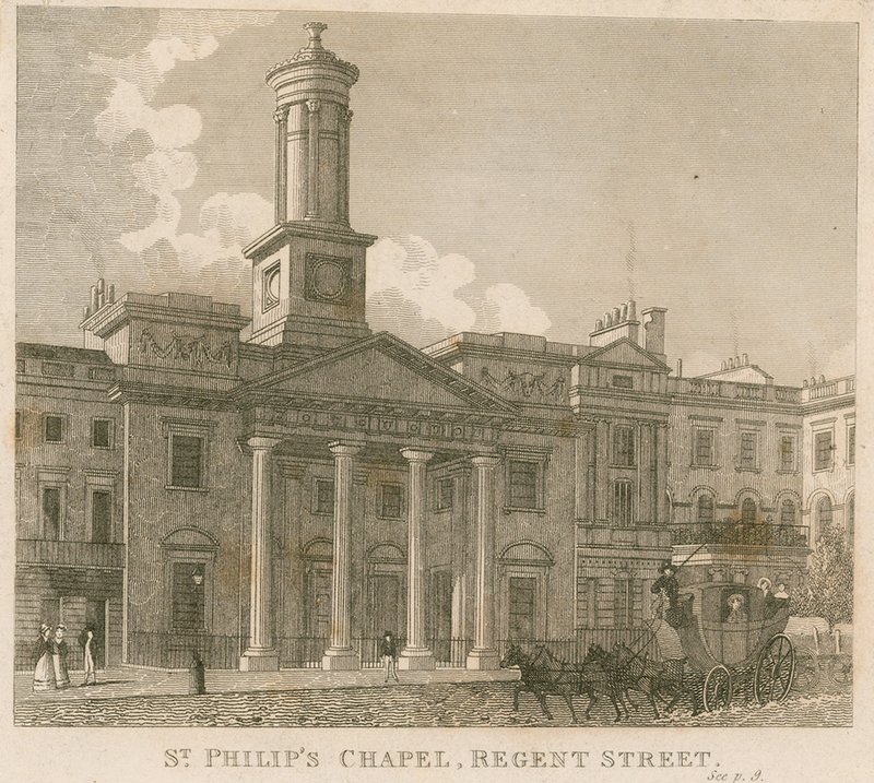 Kaplica św. Philipsa, Regent Street, Londyn autorstwa English School