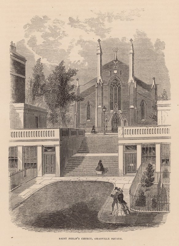 Kościół św. Philipsa, plac Granville, Clerkenwell autorstwa English School