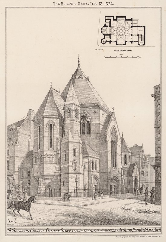 Kościół St Saviors, Oxford Street, dla głuchych i niemych autorstwa English School
