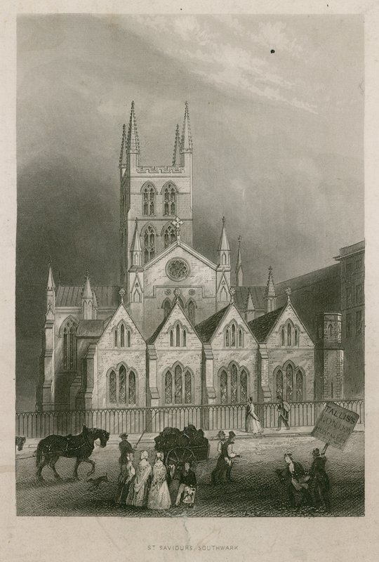 Kościół St Saviors, Southwark, Surrey autorstwa English School