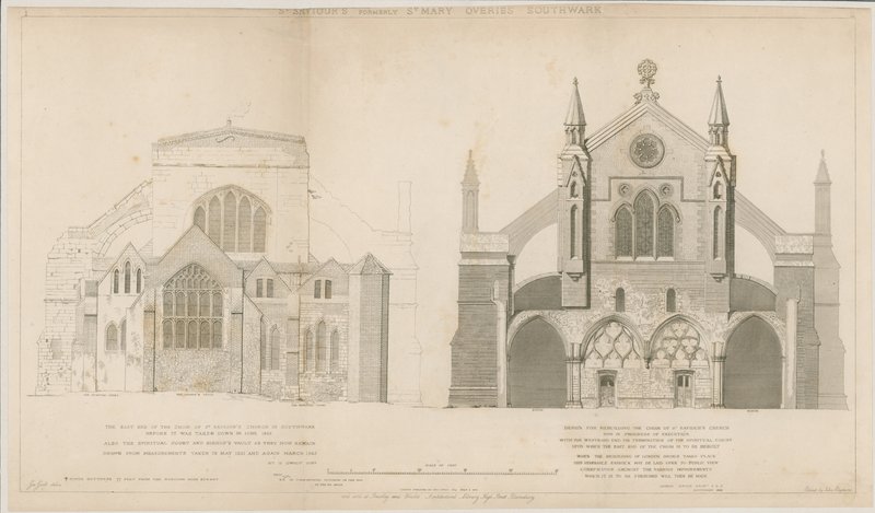 Kościół St Saviors, dawniej St Mary Overies, Southwark autorstwa English School