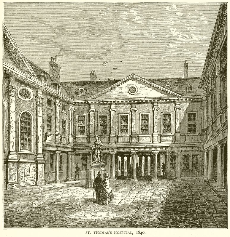 Szpital św. Tomasza, 1840 autorstwa English School