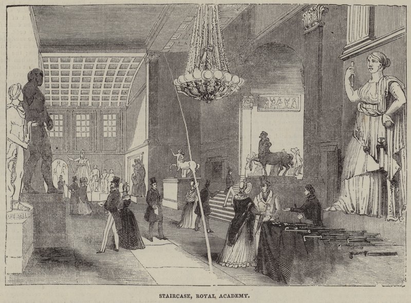 Schody, Royal Academy, Londyn autorstwa English School