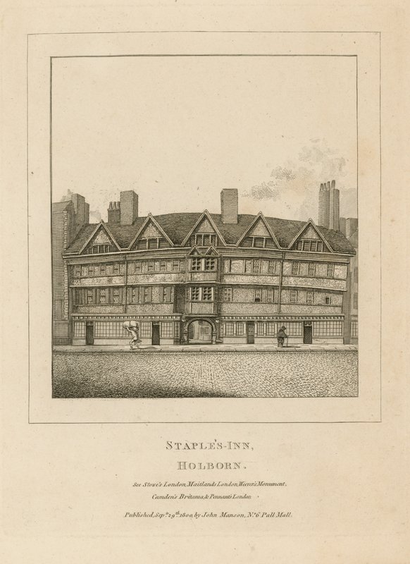 Staples Inn, Holborn autorstwa English School