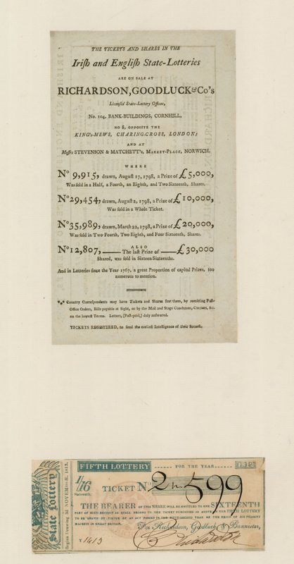 Loteria państwowa, 1812 autorstwa English School