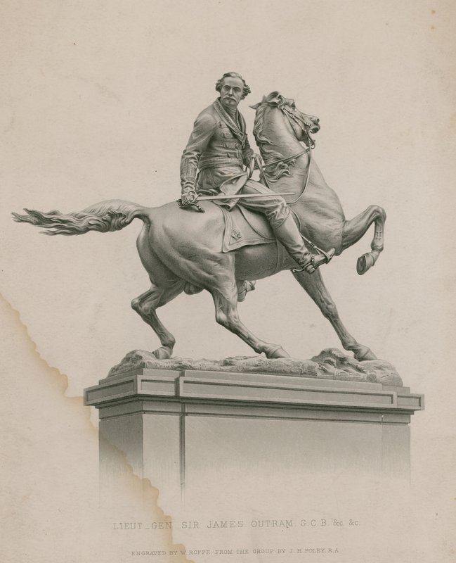 Statua generała broni Sir Jamesa Outrama, GCB, Kalkuta autorstwa English School
