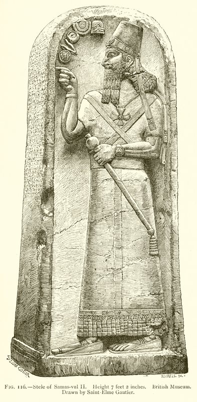 Stela Samasa-Vul II autorstwa English School