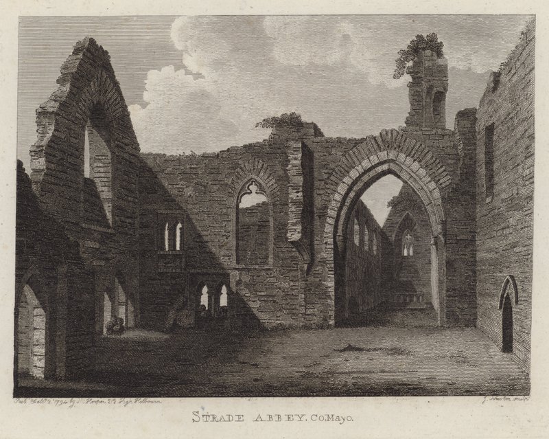 Strade Abbey, Hrabstwo Mayo, Irlandia autorstwa English School
