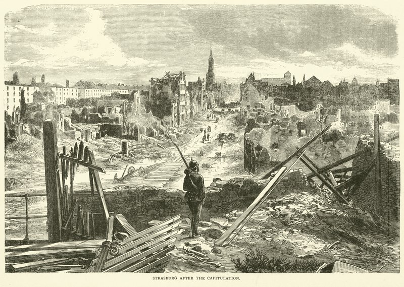 Strasburg po kapitulacji, wrzesień 1870 autorstwa English School