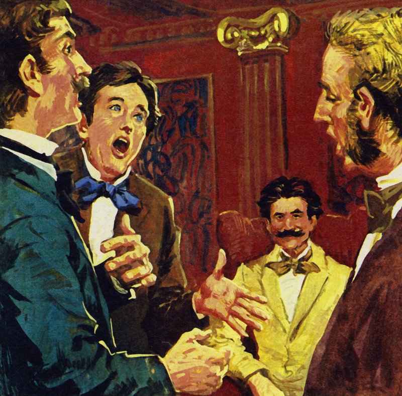 Strauss został przekonany do napisania operetki, gdy przyjaciele śpiewali piosenki do jego melodii autorstwa English School