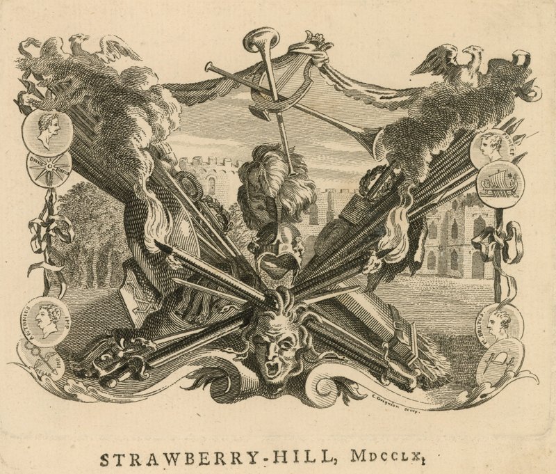 Strawberry Hill, Londyn, 1760 autorstwa English School
