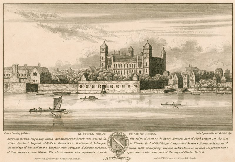 Suffolk House (później Northampton House i Northumberland House), Charing Cross, Londyn autorstwa English School
