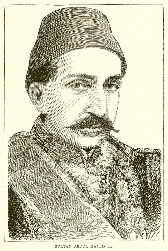 Sułtan Abdul Hamid II autorstwa English School