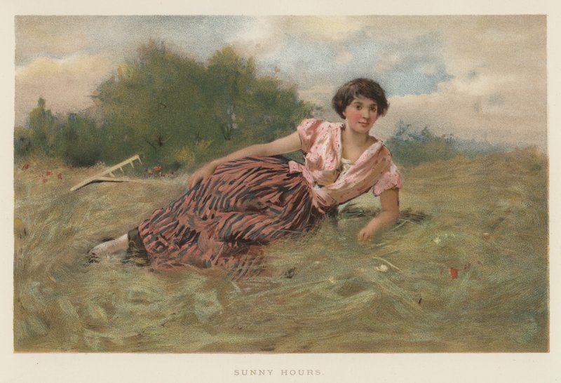 Słoneczne godziny (chromolitho) autorstwa English School