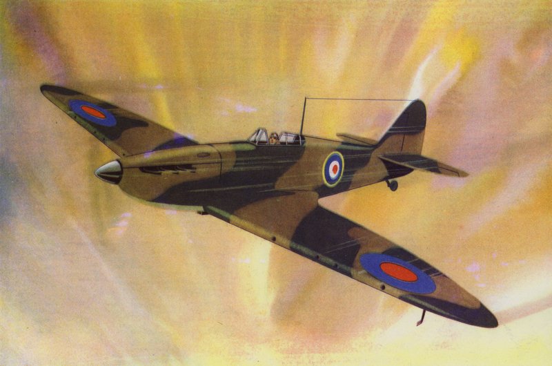 Supermarine „Spitfire” (kolor lito) autorstwa English School