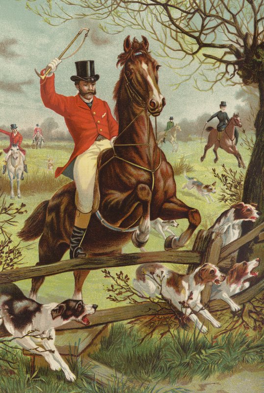 Tally-ho! (chromolitho) autorstwa English School