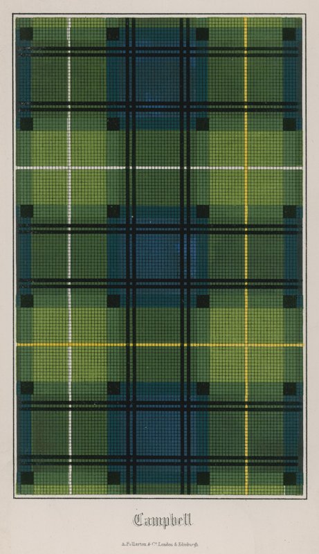 Tartan klanu Campbell autorstwa English School