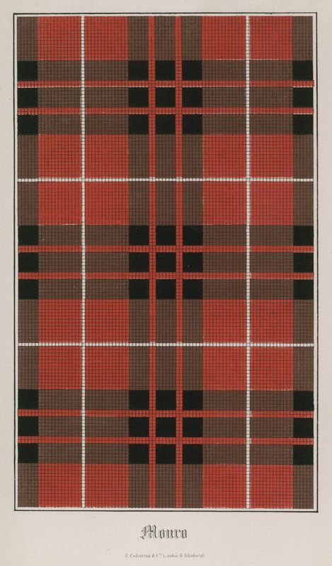 Tartan klanu Munro autorstwa English School