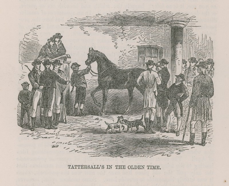 Tattersalls w dawnych czasach autorstwa English School
