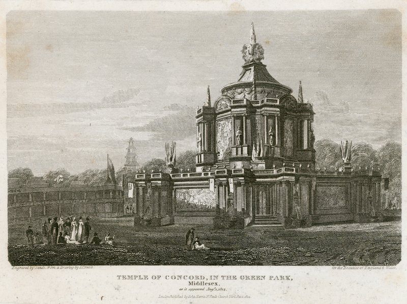 Świątynia Zgody wzniesiona dla Pokoju 1814 r. autorstwa English School
