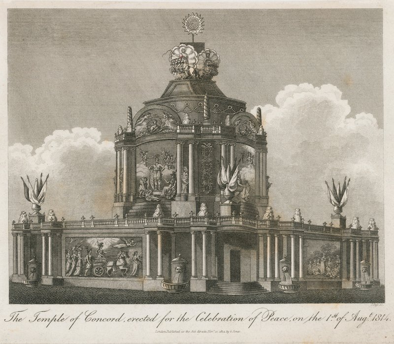 Świątynia Zgody wzniesiona dla Pokoju 1814 r. autorstwa English School