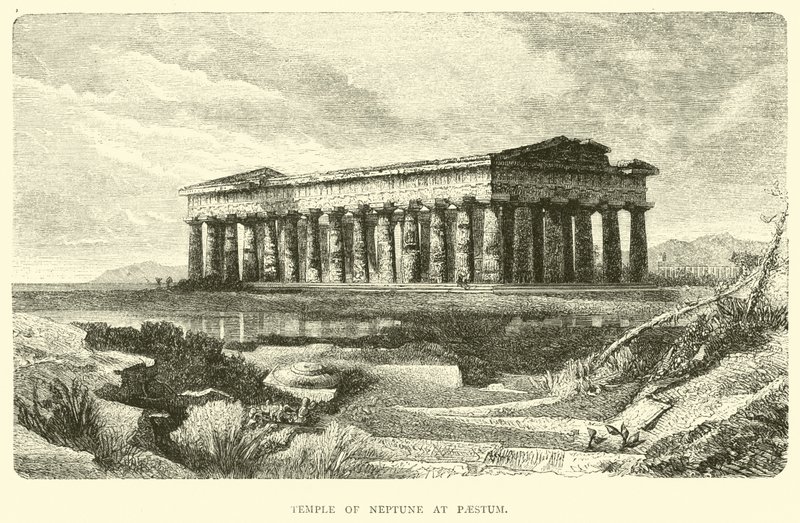 Świątynia Neptuna w Paestum autorstwa English School