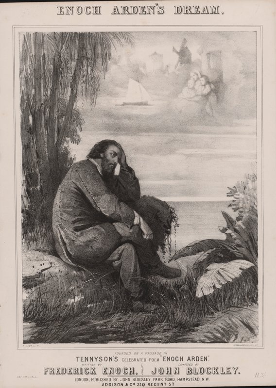 Enoch Arden Tennysona (lito) autorstwa English School