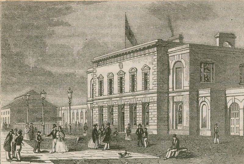 Terminus Blackwall Railway autorstwa English School