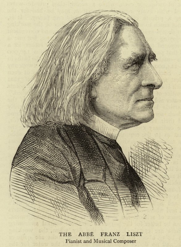 Opat Franciszek Liszt (rycina) autorstwa English School