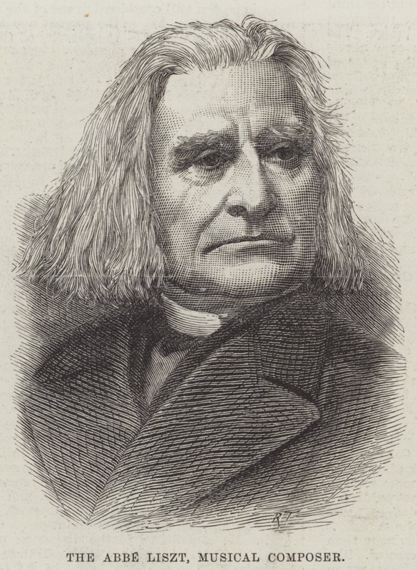 Abbe Liszt, kompozytor (grafika) autorstwa English School