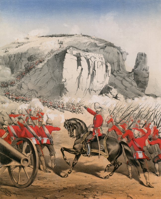 The Abissinian Expedition, Grand Divertimento [oryginalne kolory przywrócone cyfrowo] autorstwa English School