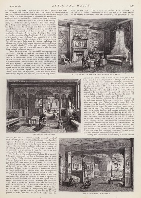 Hotel Adelphi, Liverpool, Merseyside (lito) autorstwa English School