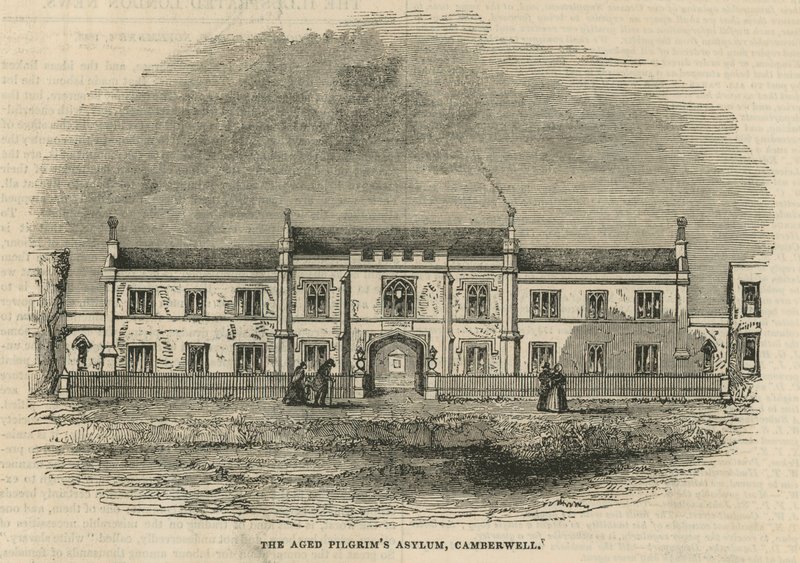 Azyl dla starszych pielgrzymów w Camberwell autorstwa English School