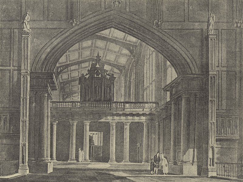 Przedkaplica, 1816 (rycina) autorstwa English School