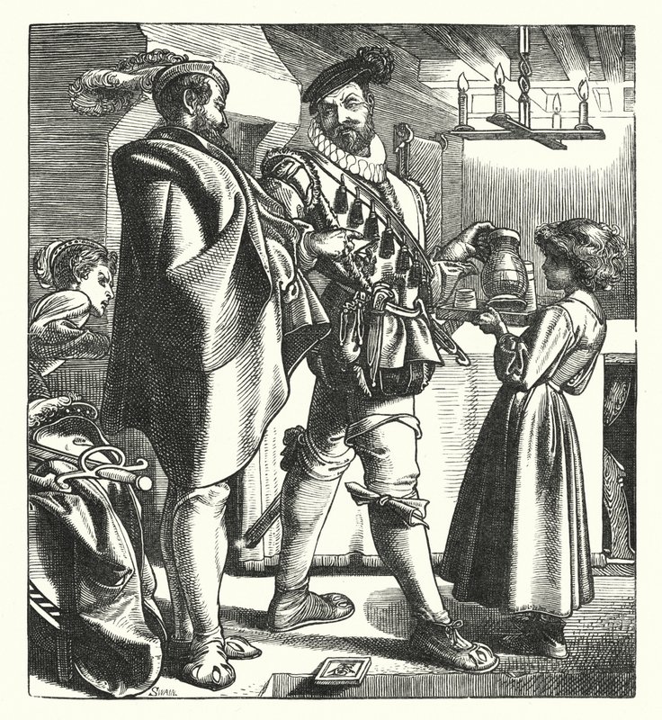 Obrońca tajnego trybunału (rycina) autorstwa English School