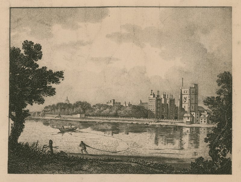 Pałac Arcybiskupi Lambeth z obrazu Marlow autorstwa English School