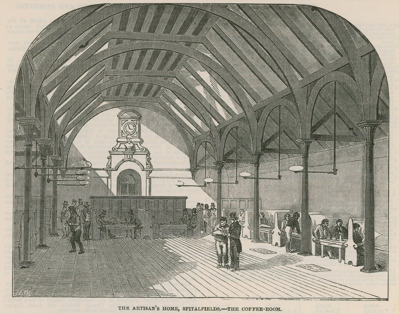 Dom Rzemieślników, Spitalfields - Kawiarnia autorstwa English School