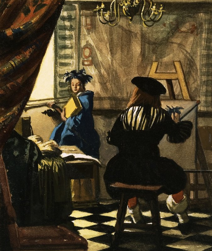 Artysta w swojej pracowni Jan Vermeer autorstwa English School