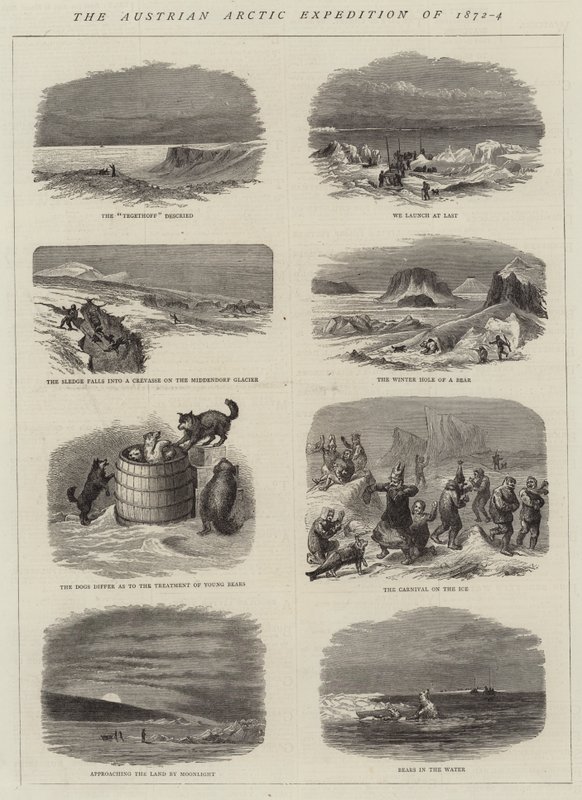 Austriacka Ekspedycja Arktyczna 1872-4 (rycina) autorstwa English School